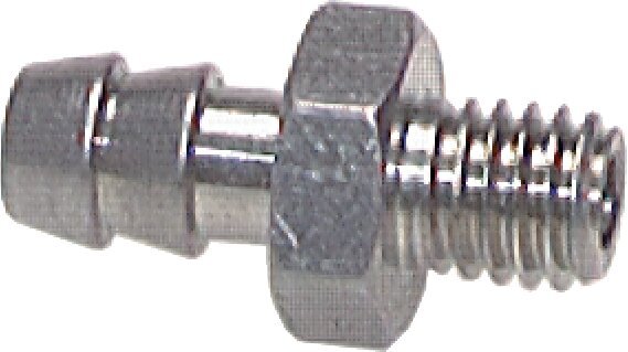 M5 Male x 3mm Nickel plated Brass Hose barb 16 Bar [5 Pieces]