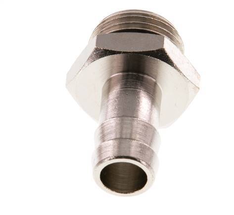 G 1/2'' Male x 13mm Nickel plated Brass Hose barb with NBR Seal 30 Bar [2 Pieces]