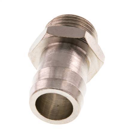 G 1/2'' Male x 19mm Nickel plated Brass Hose barb with NBR Seal 30 Bar [2 Pieces]