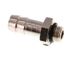 G 1/8'' Male x 9mm Nickel plated Brass Hose barb with NBR Seal 30 Bar [5 Pieces]