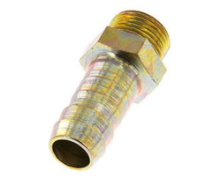 G 3/8'' Male x 13mm Zinc plated Steel Hose barb 25 Bar [2 Pieces]