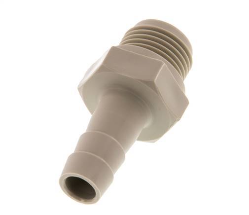 G 1/2'' Buitendraad x 12mm Polypropylene (PP) Slangpilaar 10 Bar