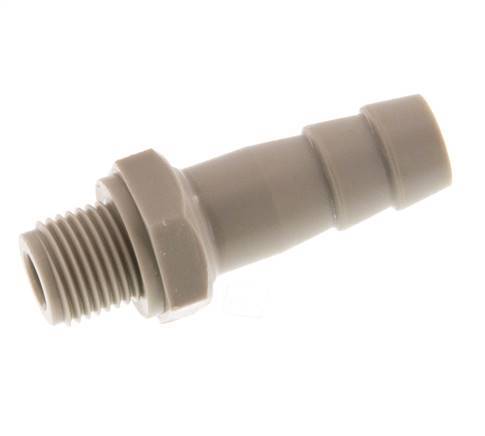 G 1/8'' Buitendraad x 8mm Polypropylene (PP) Slangpilaar 10 Bar