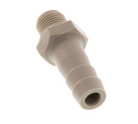 G 1/8'' Buitendraad x 8mm Polypropylene (PP) Slangpilaar 10 Bar