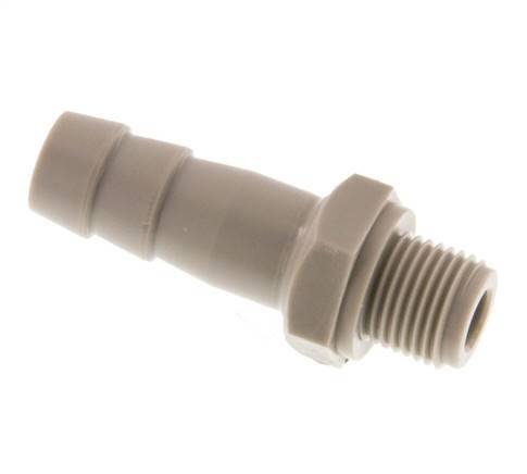 G 1/8'' Buitendraad x 8mm Polypropylene (PP) Slangpilaar 10 Bar