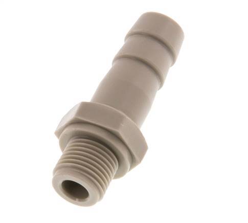 G 1/8'' Buitendraad x 8mm Polypropylene (PP) Slangpilaar 10 Bar