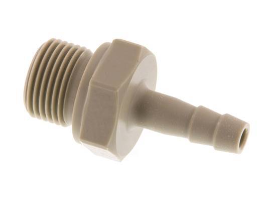 G 3/8'' Buitendraad x 6mm Polypropylene (PP) Slangpilaar 10 Bar