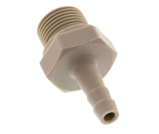 G 3/8'' Buitendraad x 6mm Polypropylene (PP) Slangpilaar 10 Bar