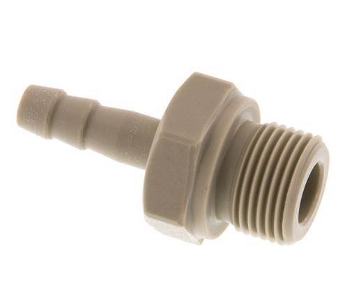 G 3/8'' Buitendraad x 6mm Polypropylene (PP) Slangpilaar 10 Bar