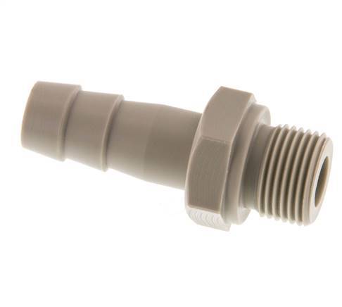 G 3/8'' Buitendraad x 12mm Polypropylene (PP) Slangpilaar 10 Bar