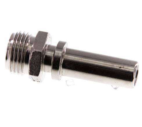 G 1/2'' Buitendraad x 13mm RVS Slangpilaar met Veiligheidskraag DIN 2817