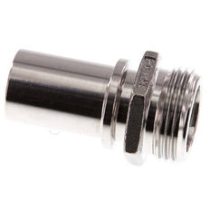 G 1'' Buitendraad x 25mm RVS Slangpilaar met Veiligheidskraag DIN 2817