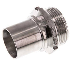 G 1 1/2'' Buitendraad x 38mm RVS Slangpilaar met Veiligheidskraag DIN 2817