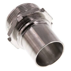 G 1 1/2'' Buitendraad x 38mm RVS Slangpilaar met Veiligheidskraag DIN 2817