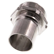 G 1 1/2'' Buitendraad x 38mm RVS Slangpilaar met Veiligheidskraag DIN 2817