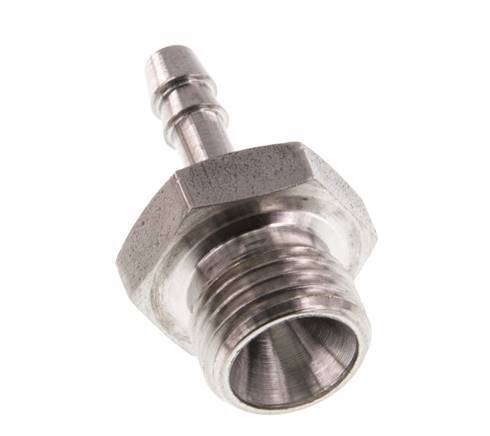 G 1/4'' Buitendraad x 4mm RVS Slangpilaar 40 Bar