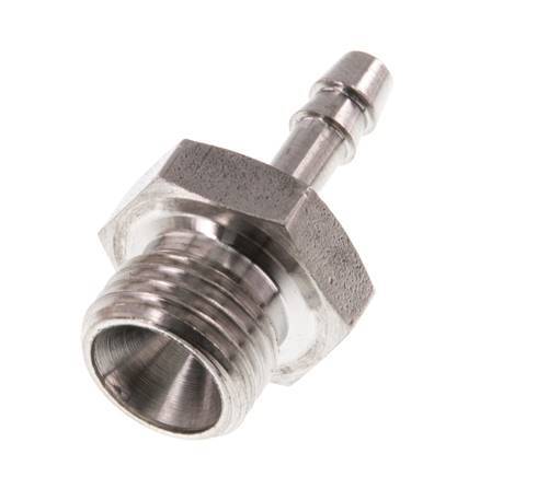 G 1/4'' Buitendraad x 4mm RVS Slangpilaar 40 Bar