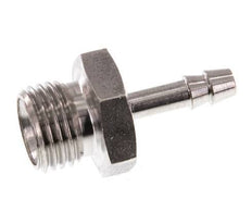 G 1/4'' Buitendraad x 4mm RVS Slangpilaar 40 Bar