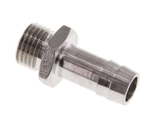 G 1/4'' Buitendraad x 10mm RVS Slangpilaar 40 Bar