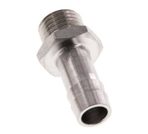 G 1/4'' Buitendraad x 10mm RVS Slangpilaar 40 Bar