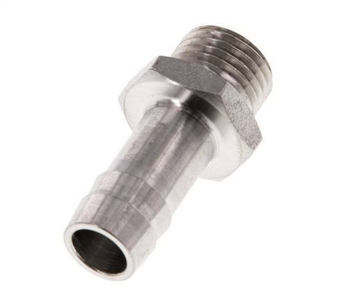 G 1/4'' Buitendraad x 10mm RVS Slangpilaar 40 Bar