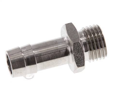G 1/4'' Buitendraad x 10mm RVS Slangpilaar 40 Bar