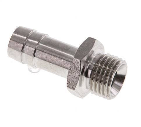 G 1/4'' Buitendraad x 10mm RVS Slangpilaar 40 Bar