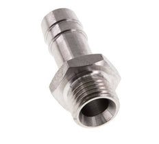 G 1/4'' Buitendraad x 10mm RVS Slangpilaar 40 Bar