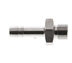 G 1/8'' Buitendraad x 6mm RVS Slangpilaar 40 Bar