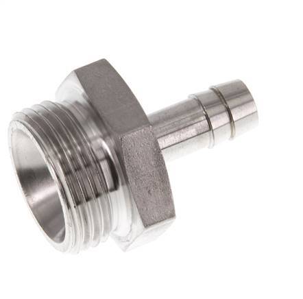 G 3/4'' Buitendraad x 9mm RVS Slangpilaar 40 Bar