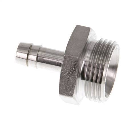 G 3/4'' Buitendraad x 9mm RVS Slangpilaar 40 Bar