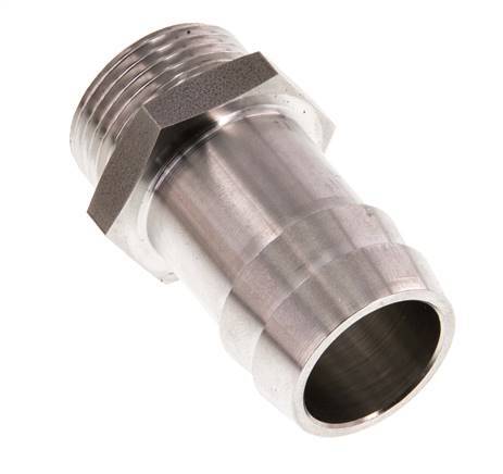 G 3/4'' Buitendraad x 25mm RVS Slangpilaar 40 Bar