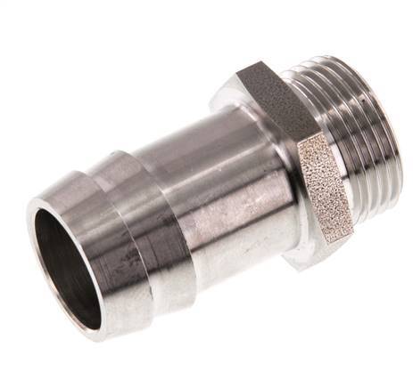 G 3/4'' Buitendraad x 25mm RVS Slangpilaar 40 Bar