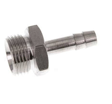 G 3/8'' Buitendraad x 6mm RVS Slangpilaar 40 Bar