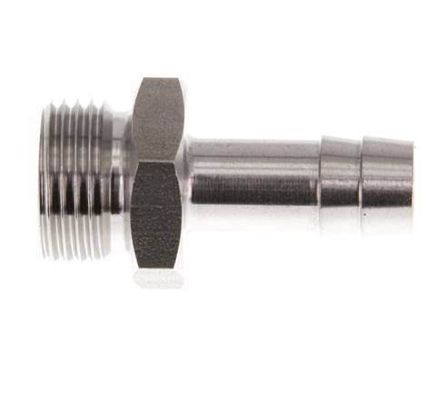 G 3/8'' Buitendraad x 9mm RVS Slangpilaar 40 Bar