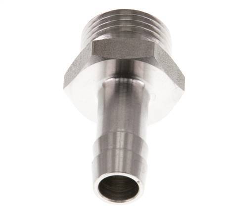 G 3/8'' Buitendraad x 9mm RVS Slangpilaar 40 Bar