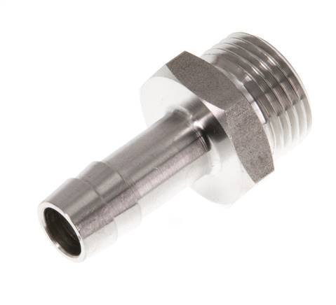 G 3/8'' Buitendraad x 9mm RVS Slangpilaar 40 Bar