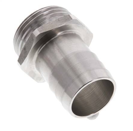 G 1'' Male x 25mm Stainless steel Hose barb 40 Bar