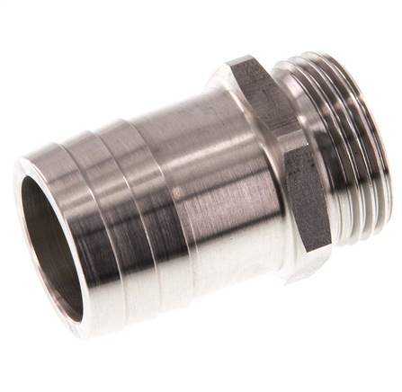 G 1'' Buitendraad x 32mm RVS Slangpilaar 40 Bar