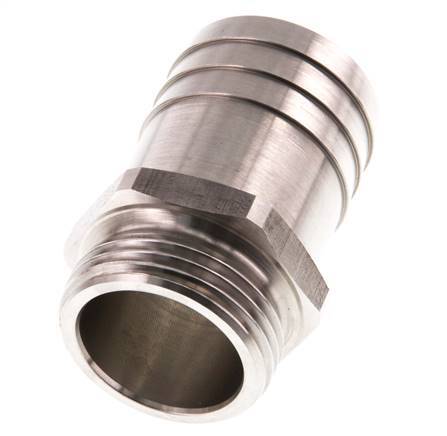 G 1'' Buitendraad x 32mm RVS Slangpilaar 40 Bar