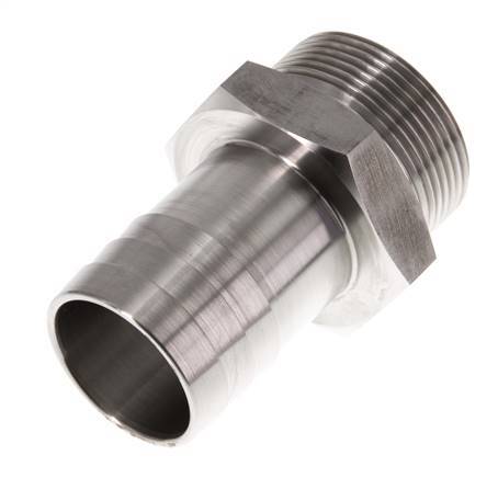 G 1 1/2'' Buitendraad x 38mm RVS Slangpilaar 40 Bar