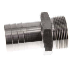 G 1 1/2'' Buitendraad x 38mm RVS Slangpilaar 40 Bar