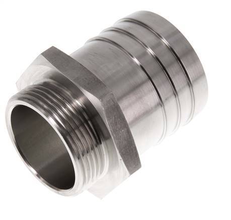 G 1 1/2'' Buitendraad x 50mm RVS Slangpilaar 40 Bar