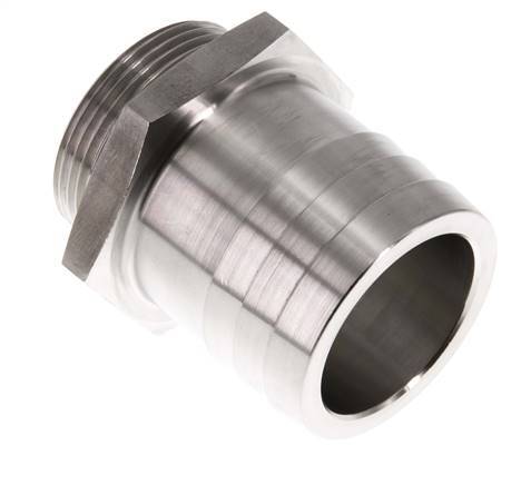 G 1 1/2'' Buitendraad x 50mm RVS Slangpilaar 40 Bar