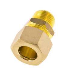 R 3/8'' Buitendraad x 14mm Messing Rechte Knelfitting 89 Bar DIN EN 1254-2