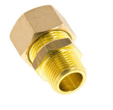R 3/8'' Buitendraad x 14mm Messing Rechte Knelfitting 89 Bar DIN EN 1254-2