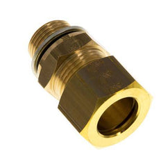 G 3/8'' Buitendraad x 15mm Messing Rechte Knelfitting met PA Afdichting 82 Bar DIN EN 1254-2