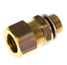 G 3/8'' Buitendraad x 15mm Messing Rechte Knelfitting met PA Afdichting 82 Bar DIN EN 1254-2