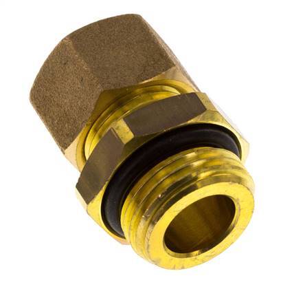 G 1/2'' Buitendraad x 12mm Messing Rechte Knelfitting met NBR Afdichting 75 Bar DIN EN 1254-2