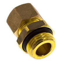 G 1/2'' Buitendraad x 12mm Messing Rechte Knelfitting met NBR Afdichting 75 Bar DIN EN 1254-2